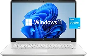 Laptop HP Pavilion 17 2022, tela antirreflexo HD de 17,3 polegadas, 17,3 polegadas, Intel Core i3-1115G4 de 11ª geração, 8 GB de RAM, SSD PCIe 256 GB, Wireless-AC, Webcam, bateria de longa duração, Windows 11, prata (modelo lasado)