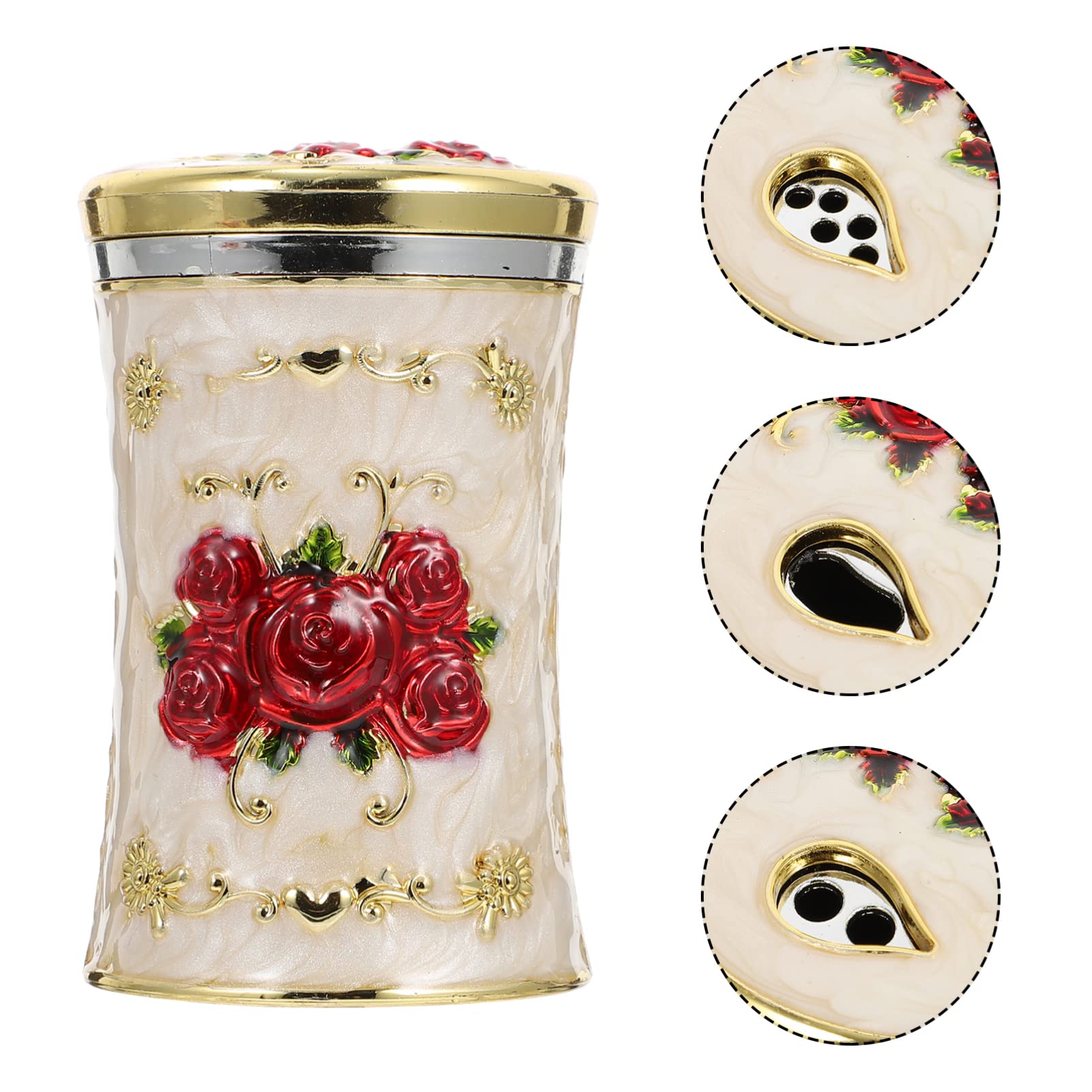 Pojemnik Na Wykałaczki, Dozownik Na Wykałaczki, Pojemnik Na Wykałaczki, Uchwyt Na Patyczki Higieniczne W Stylu Vintage, Organizer Na Wykałaczki, Pudeł(Złoty Wr)