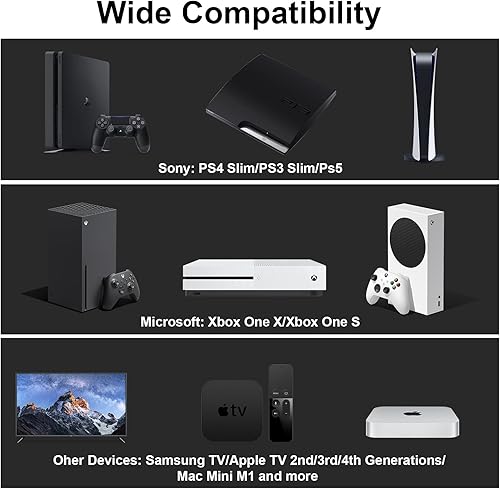 Miniatura 4 de Cable de alimentación adaptador de CA de 5 pies, diseño de enchufe plano súper delgado, sin bloque, figura 8 de repuesto para cargadores, TV, Xbox,