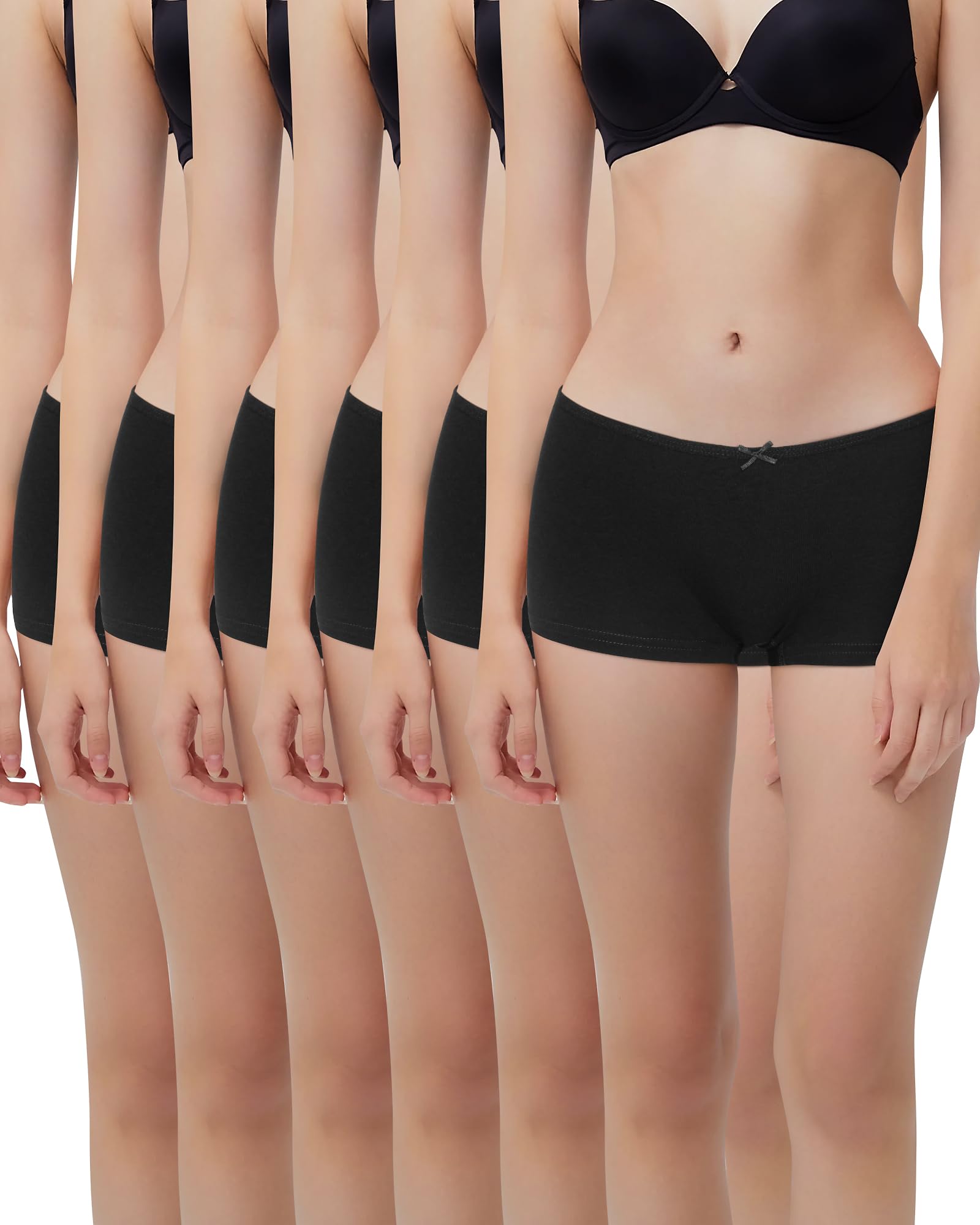 Uizuooy Boxer da donna in cotone, senza cuciture, anti-sfregamento, senza cuciture