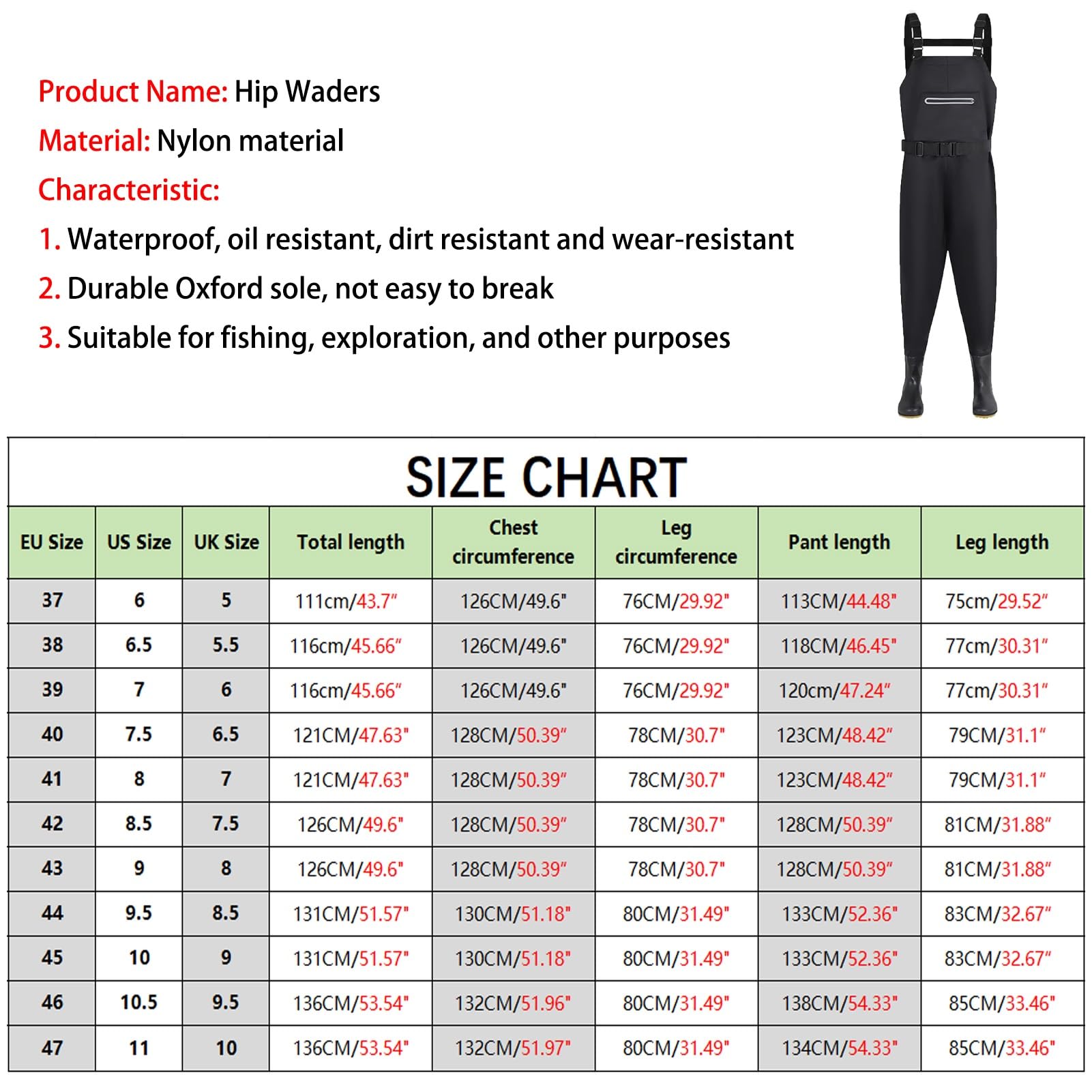Stivali A Coscia da Pesca Pantaloni da Pesca Impermeabili Blu, Stivali Oxford Antiscivolo in Nylon