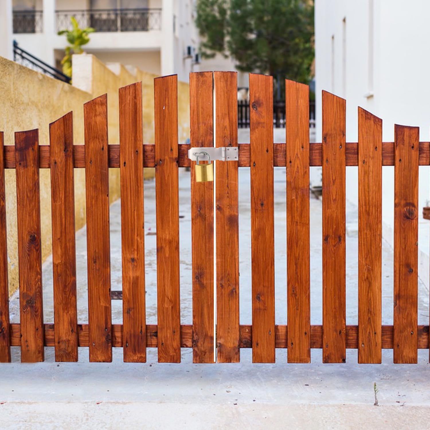 10 cerrojos de seguridad gruesos de acero inoxidable 304 para puertas, cobertizos, armarios, taquillas, puertas de acero cepillado para ventanas, armarios, cobertizos y mucho más. GENHAKON