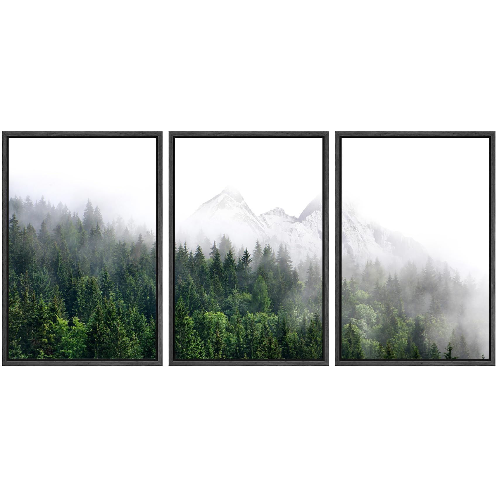 SIGNWIN Framed Canvas Print Wall Art Set Coastal Serenity Abstract Seaside Illustrations Modern Art Decorative Rustic Calm/Zen for Living Room, Bedroom, Office - 24"x36"x3 Natural — view 134