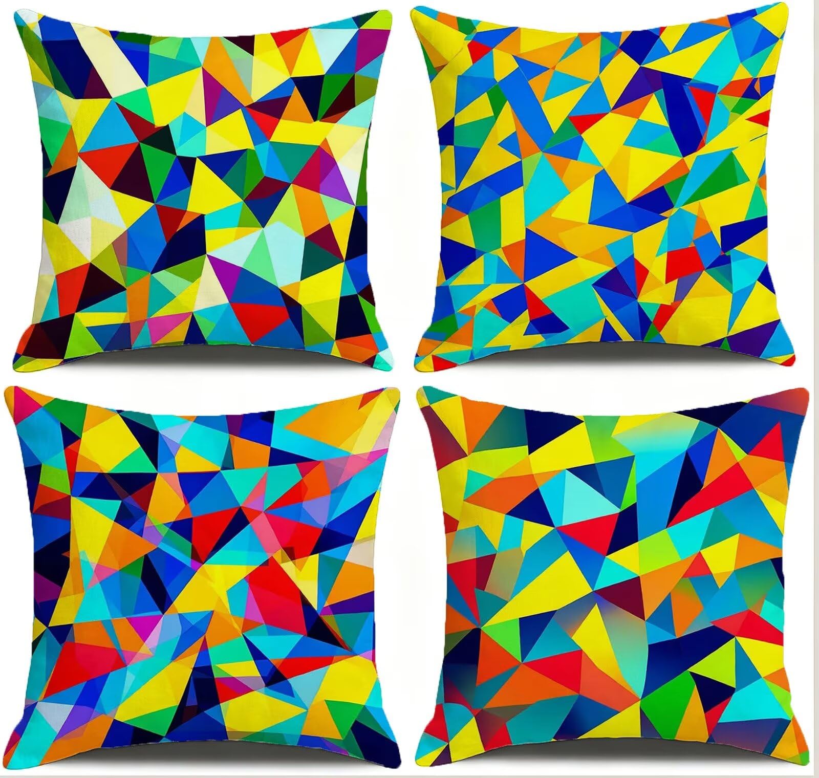 Cojines Exterior Vistoso Funda Almohada 45x45cm Juego de 4, Cod-419