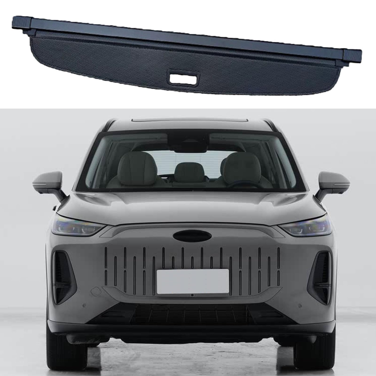 SXLGDW Car Retractable Rear Trunk Parcel Shelf,Compatible with Chery Fulwin T9 7Seats,Car parts
