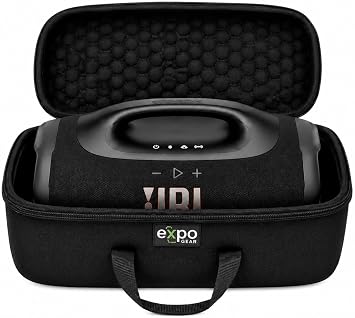 JBL Boombox 4 - Most Powerful Portable Waterproof Speaker with Massive Pro Sound, Up to 34 Hours of Playtime (Black) with Expo Gear Weather-Resistant Hard-Shell Case