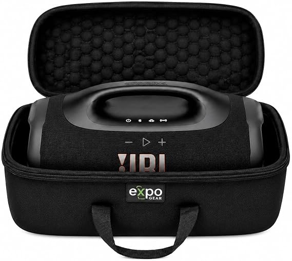 JBL Boombox 4 - Most Powerful Portable Waterproof Speaker with Massive Pro Sound, Up to 34 Hours of Playtime (Black) with Expo Gear Weather-Resistant Hard-Shell Case