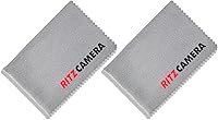 Vista 1 de Ritz Gear Paño de microfibra para electrónica (paquete de 2) – Limpia lentes, gafas, pantallas, cámaras, iPad, iPhone, lentes, teléfono celular