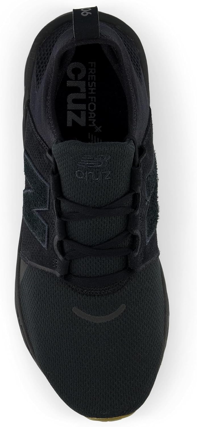 New Balance Men's Fresh Foam X Cruz V3 Running Shoe, Black/Black/Gum 020, 9.5 M - Image 2