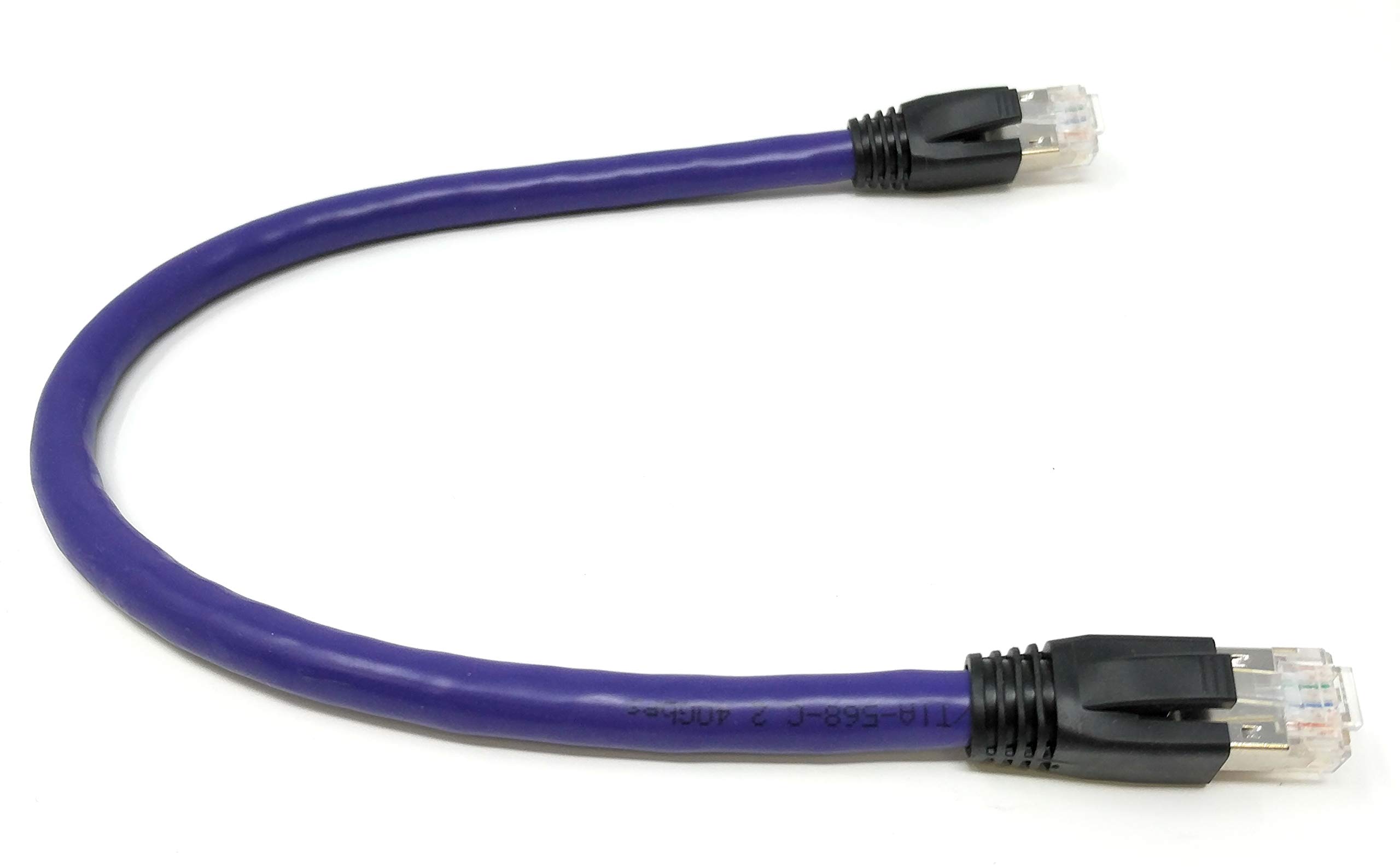 RiteAV - Cavo di rete Ethernet Cat8 Raissa metallizzate 0.5ft