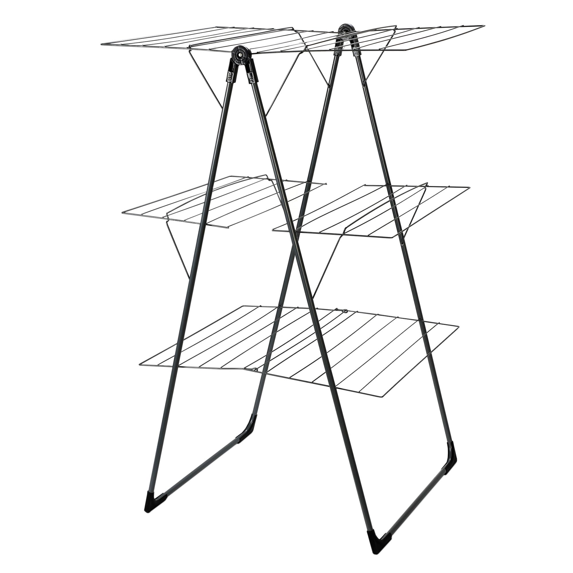 SG Traders 3 Layers Clothes Airer Drying Rack Indoor Outdoor Clothes Dryer, Foldable Heavy Duty Laundry Stand, Perfect for Efficient Drying, 18m winged clothes drying rack is a way to dry your clothes