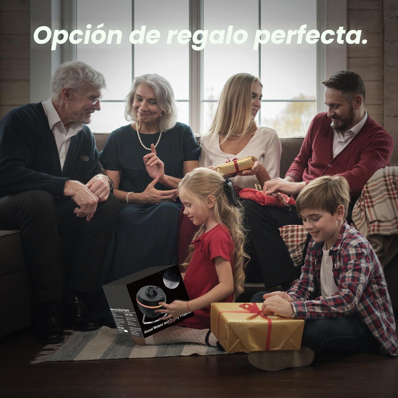 Proyector de estrellas, proyector de estrellas, planetario, luz de noche, luz de techo, espacio, cielo estrellado, con tira de luz, meteorito, proyector Galaxy Star, para niños, dormitorio