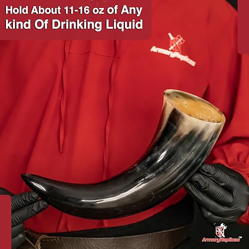 Miniatura 5 de Cuerno natural para beber Viking Trader