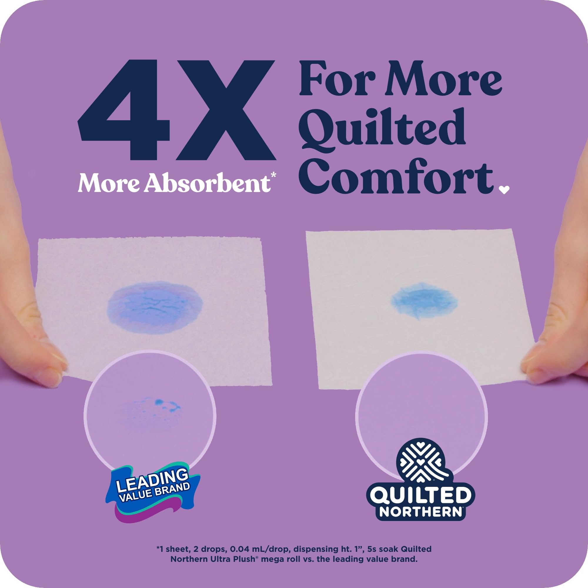 Quilted Northern Papel higiénico ultra afelpado, 24 megarrollos = 96 rollos regulares, 3 veces más grueso*, papel higiénico suave de 3 capas