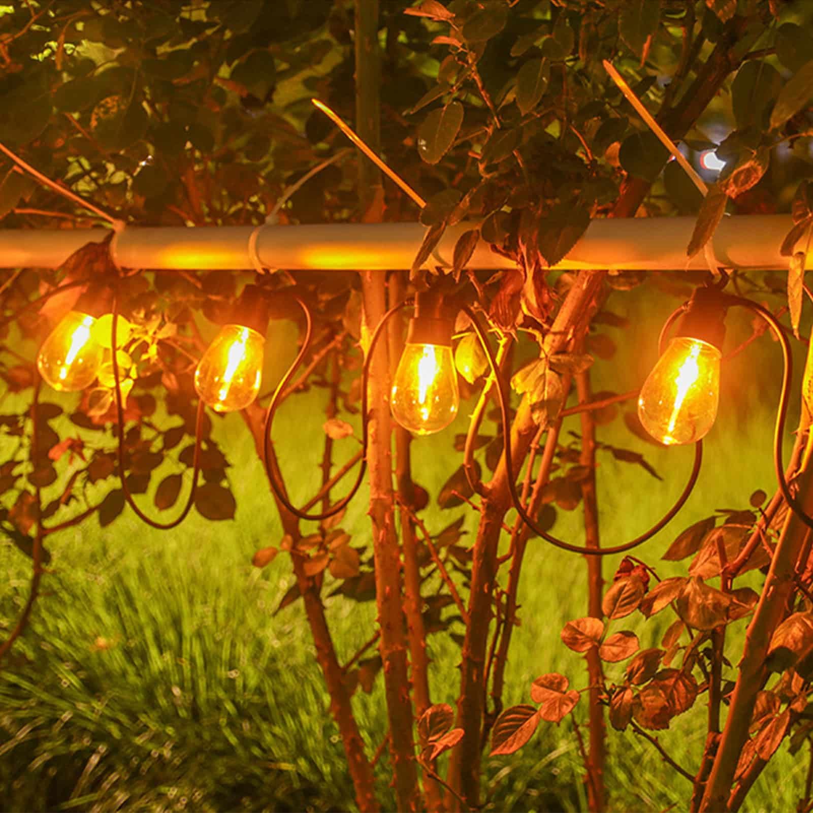 Solar-Lichterkette mit 8 Modi, romantische Atmosphäre, warme Dekoration, Dekoration | Lichterkette Außen Wasserdicht für Terrasse, Garten, Terrasse, Party, Hochzeit, Weihnachten, Party