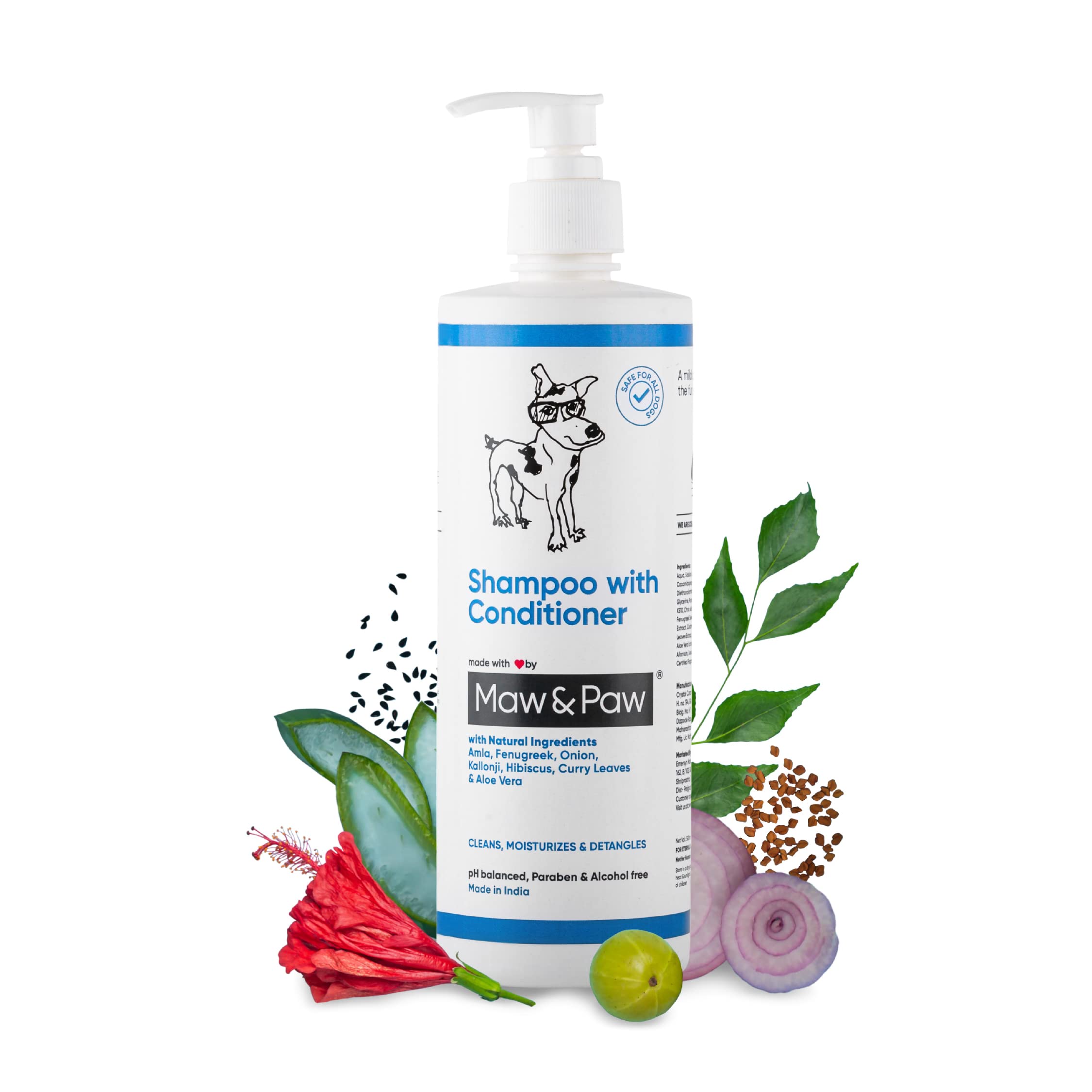 Maw & Paw Cat&Dog Shampoo With Conditioner For Dogs With Hibiscus&Aloe Vera To Soothes Redness,Inflammation,Moistures,Detangles&Deodorizes Dogs Fur No Parabens&Alcohols(200 Milliliter) (B092JQ7WDX) Amazon Price History, Amazon Price Tracker