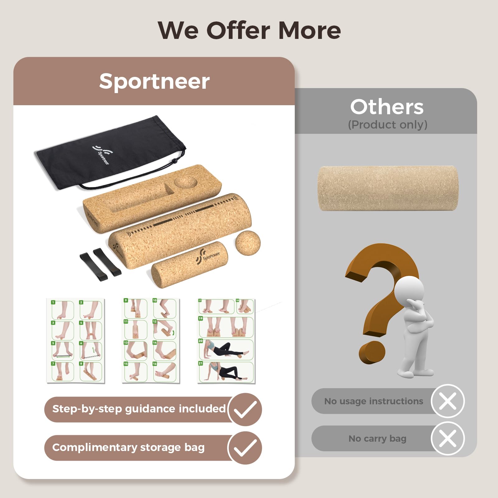 Sportneer Blance Board – Balance Board e pedana per una migliore funzione del piede