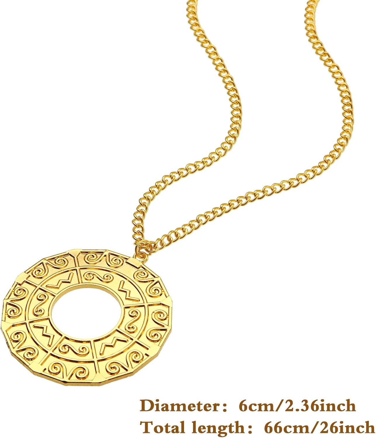 Disco Accessory Set 1 Pair 50's 60's Rock Star Gold Celebrity Sunglasses and 1 Piece Disco Necklace