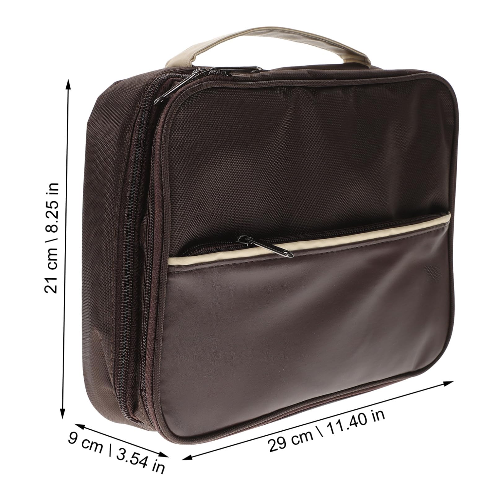 Estuche para Cables de Viaje Multicapa Cremallera Bidireccional