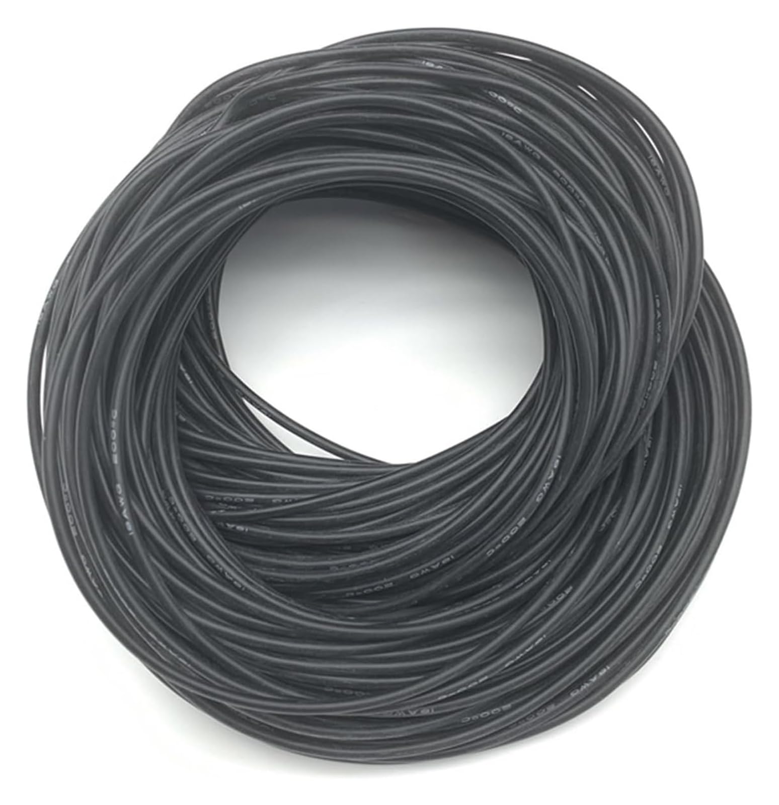 Przewody i kable Kabel oświetleniowy lampy Guma silikonowa Miedź cynowana Elastyczny drut 5 m 30-7AWG 600 V(7 Awg,Black)