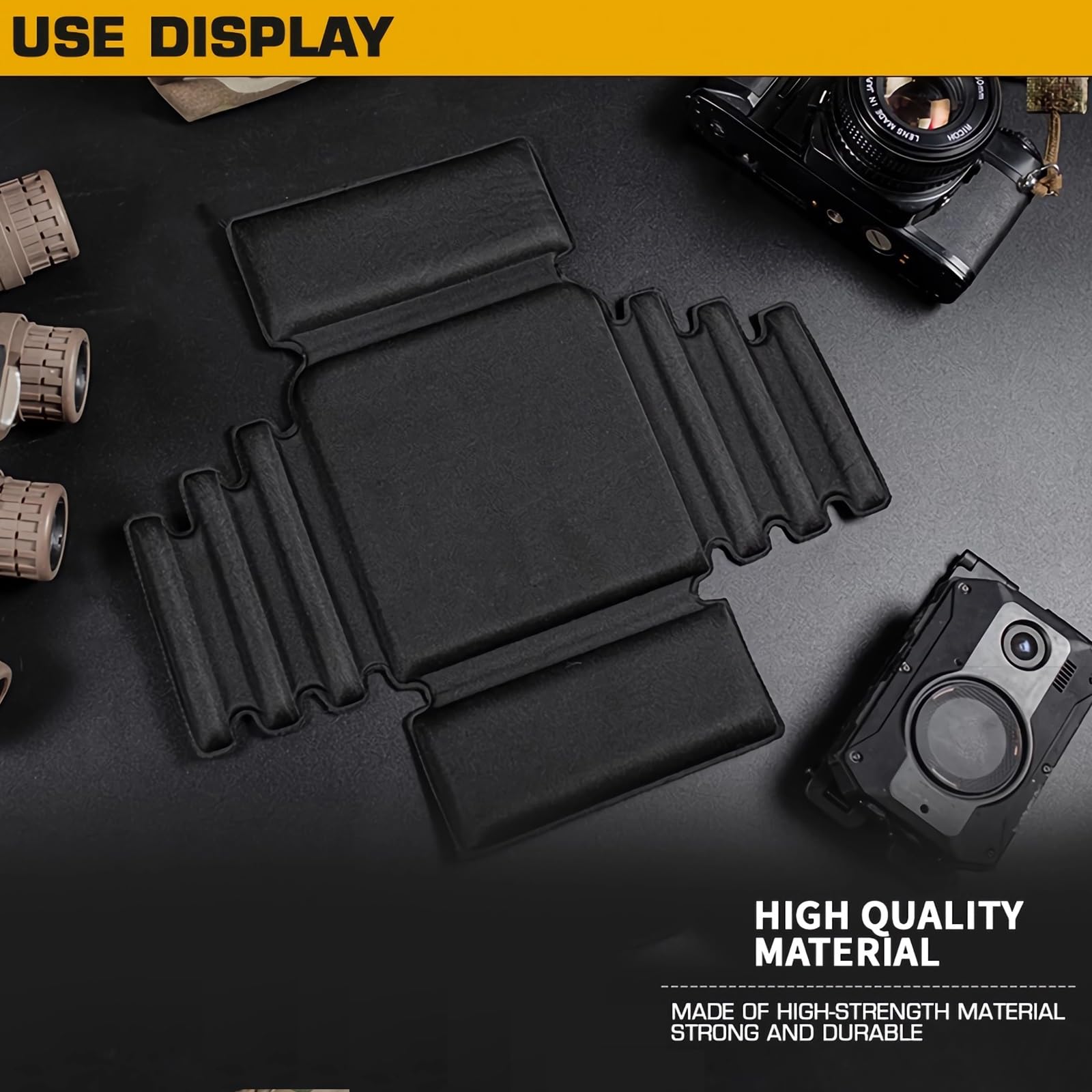 Taktyczne etui MOLLE 6 x 6 GP, 2-pak, odporne na wstrząsy pudełko ochronne z wyściełanymi wkładkami piankowymi, przechowywanie sprzętu Airsoft EDC do polowania na zewnątrz, Bcp, Jeden rozmiar