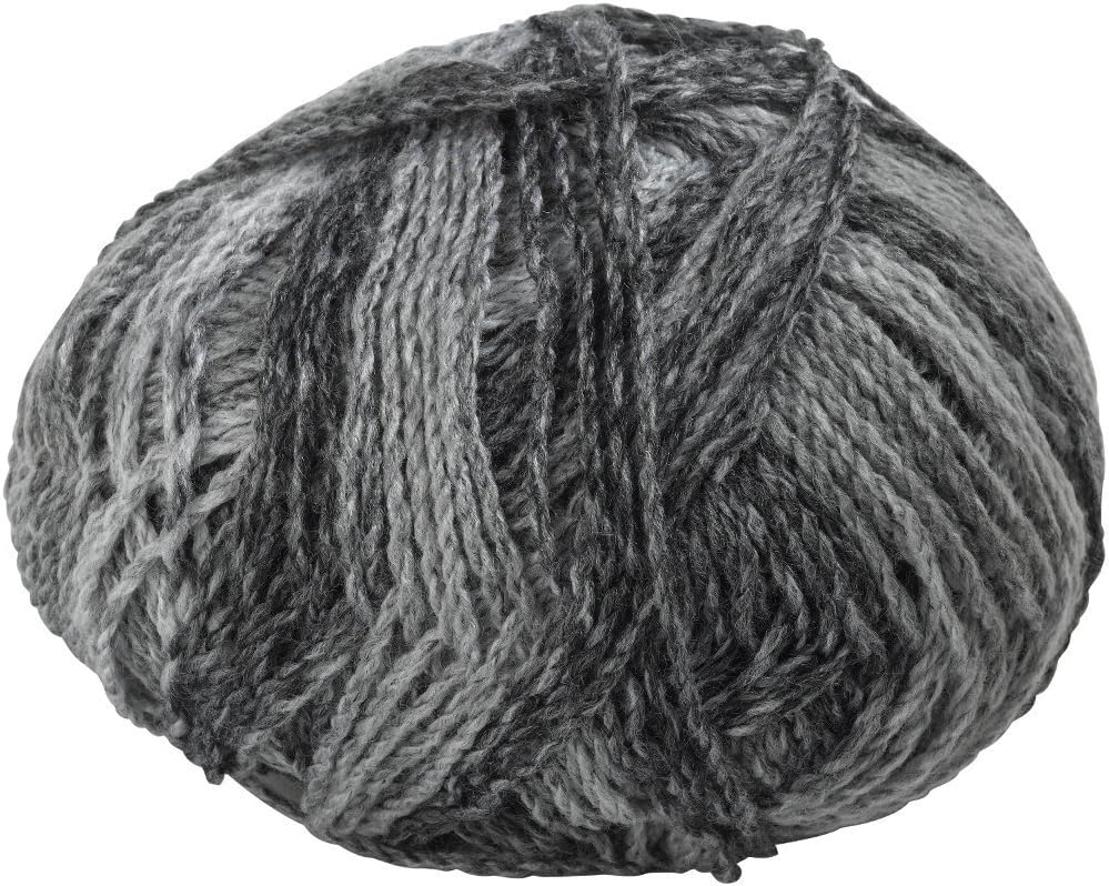 James C. Brett Marble Chunky Knitting Yarn by 200g (Charcoal/Grey MC11)
