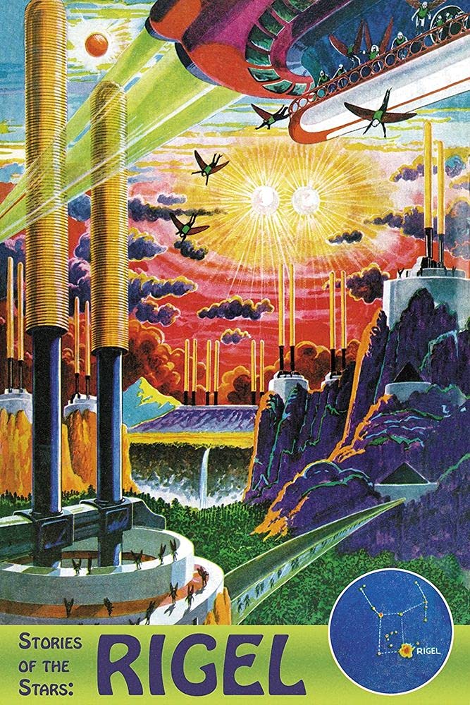 ArtExpert Retrosci-fi: Stories of the Stars... Rigel by Frank R. Paul -