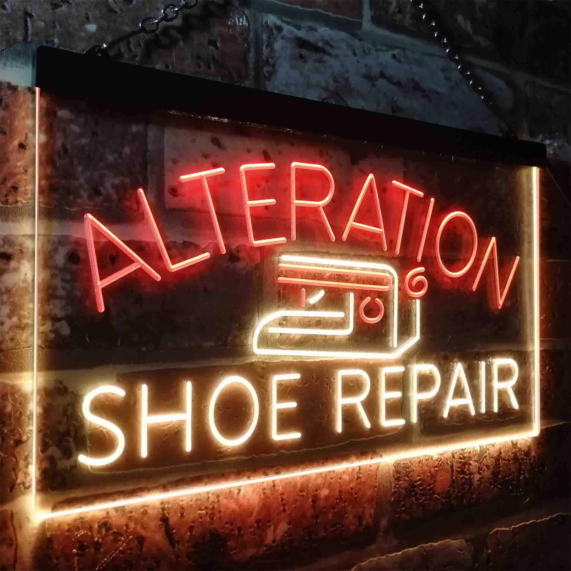 Amazon | Alteration Shoe Repair Dual Color LED看板 ネオン