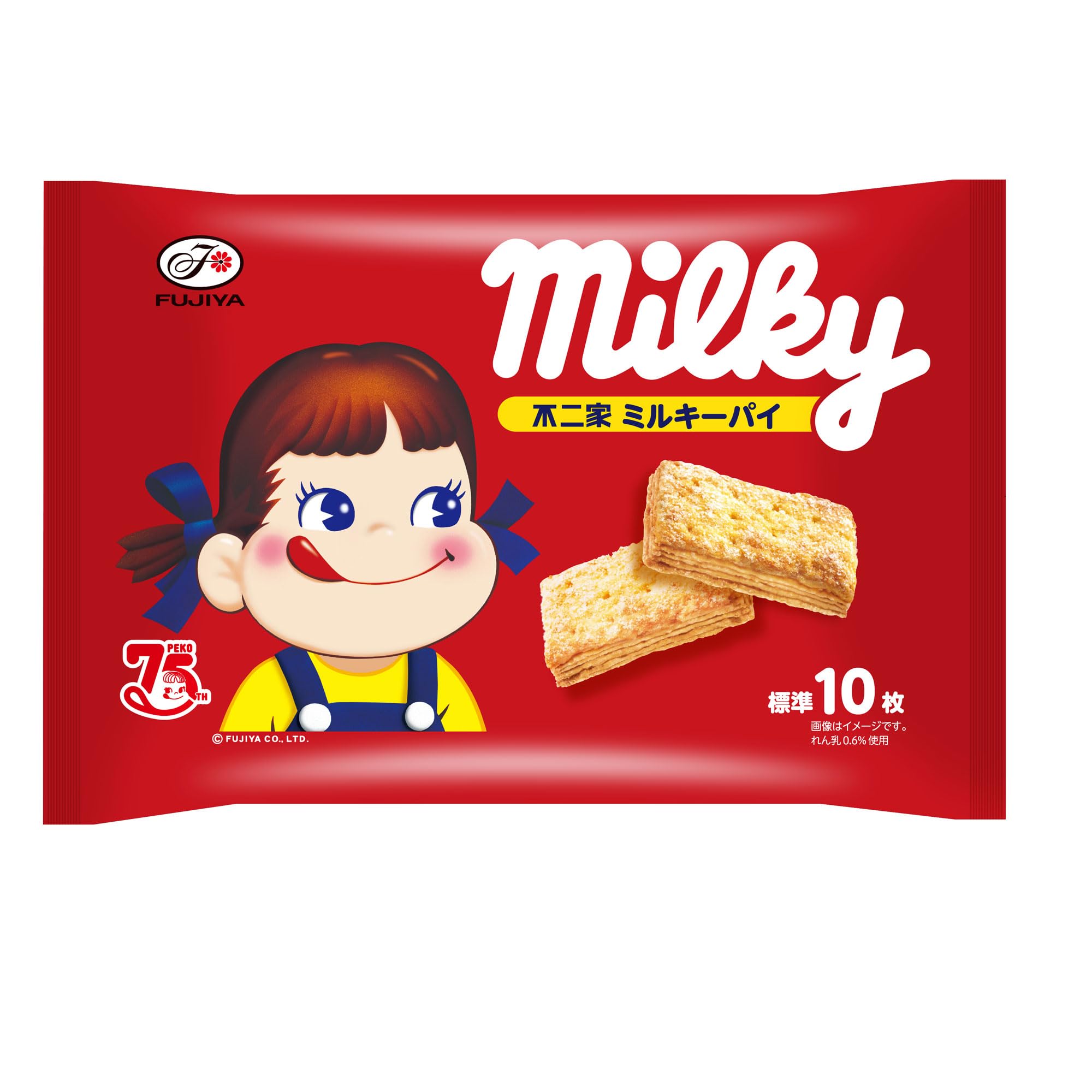 Amazon.co.jp: 不二家 ミルキーパイ 87g×18袋 : 食品・飲料・お酒