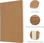 ZCZN A5 Carnet de notes vierges 36 Pack, Cahiers Kraft 60 Pages30 Feuilles), 8.15 * 5.5 Cahiers de notes non linéarisés, journal en vrac, sujet, cahiers de note pour le travail, école, bureau