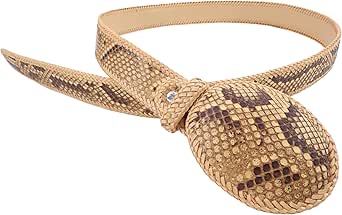 Pelgio Genuine Python Snake Skin Leather Handmade Cowboy Dress Belt 46 ...