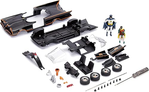 Jada Toys DC Comics Batman Classic TV Series Batmobile - Kit de modelo de coche DIE-CAST, 1: vehículo a escala de 24 y figura de metal coleccionable