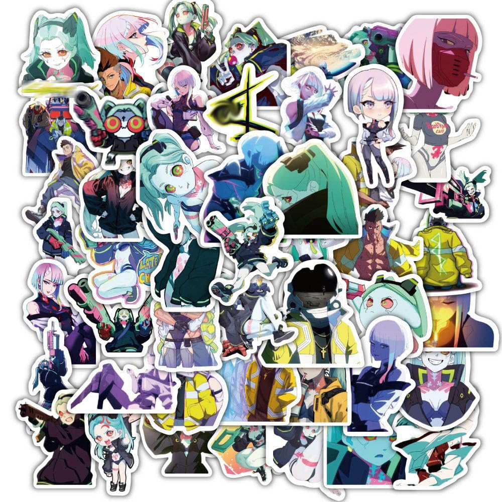 Cyber Runners Monkey Stickers, 120 Pcs Figure Vinyl Waterproof Sticker Decals for Party, Water Bottle Scrapbook Laptop Skateboard Computer for Teens Students