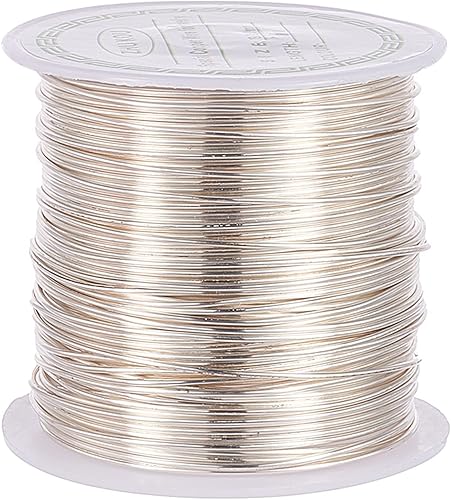Vista 17 de Airssory Alambre de cuentas de metal de cobre de calibre 0.016 in/26, chapado de larga duración para envolver lazos torcidos, fabricación de joyas