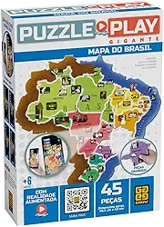 Puzzle Play Gigante Mapa do Brasil