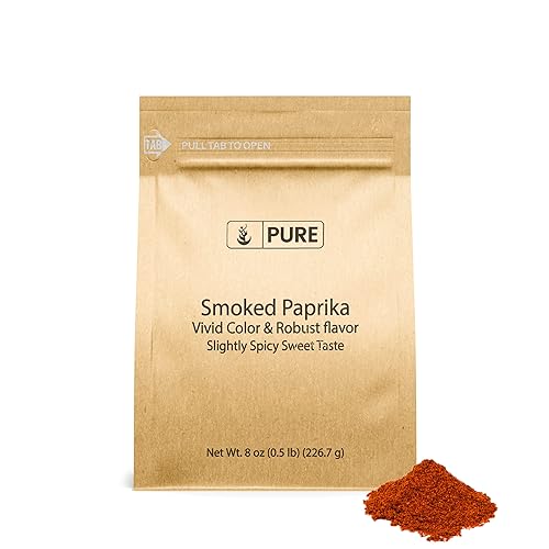 Pure Original Ingredients Pimentón ahumado (8 onzas) Especias y condimentos, sabor ahumado y ligeramente picante