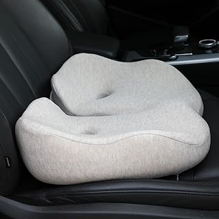 Office Chair Cushion, Extra Large Memory Foam Seat Cushion for Office Chair Pressure Relief Sciatica & Tailbone Pain Relief for Long Sitting , for Office Chair, Gaming Chair and Car Seat (Khaki)