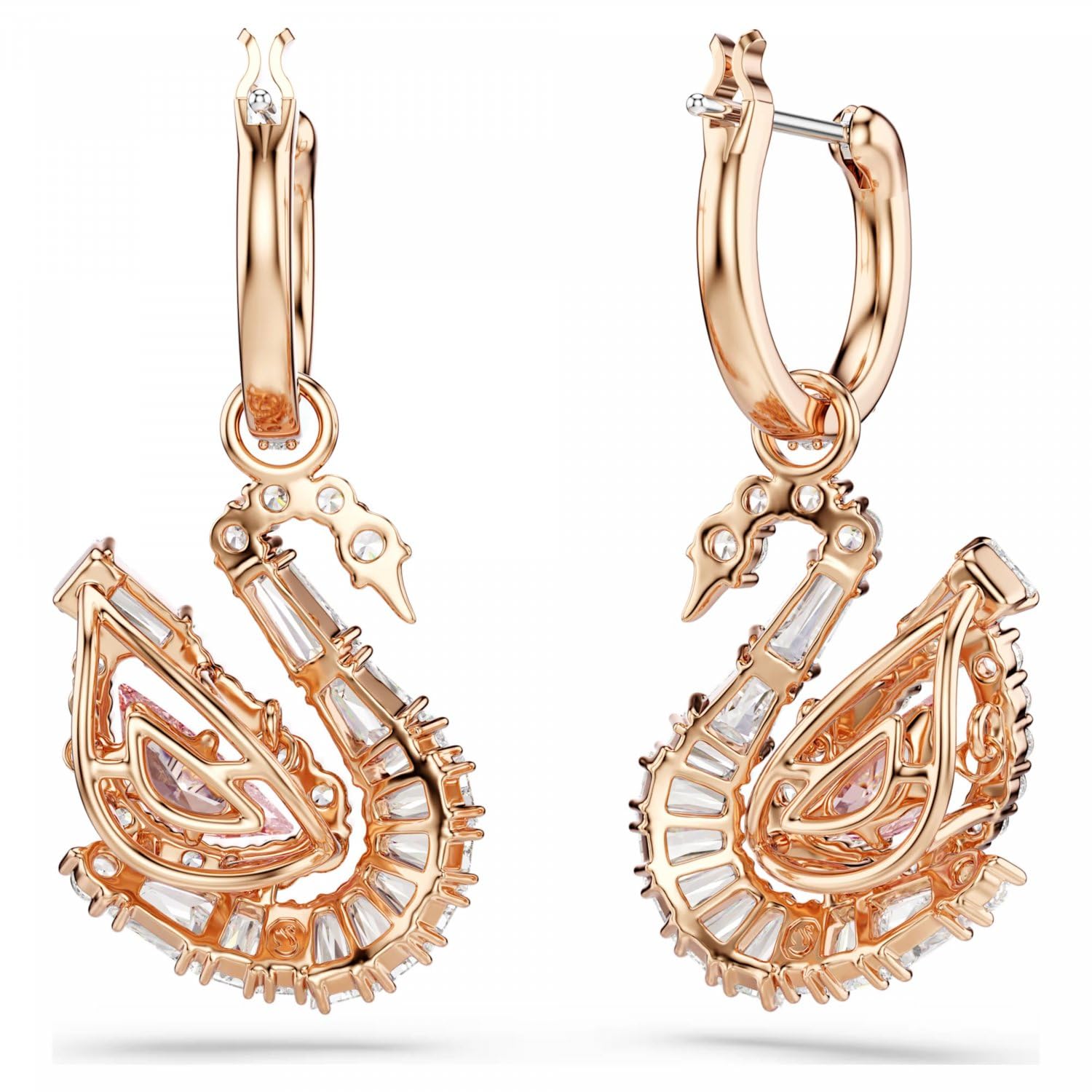 Swarovski Schwan 5732415 Schwan rosa Ohrringe