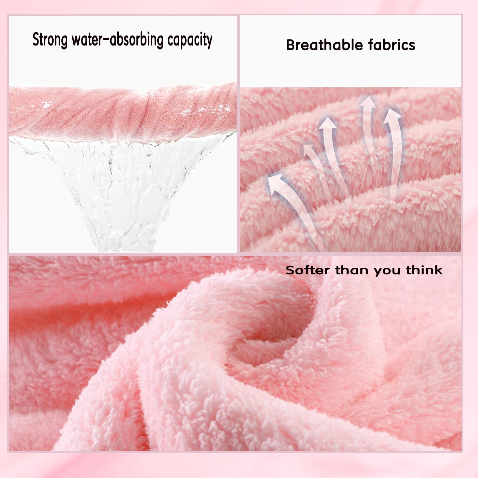 Toalla de baño para niños pequeños, toallas de bebé con capucha, 27.5 x 55 pulgadas, ultra absorbente, suave, toalla de ducha para niños y niñas (rosa arcoíris)