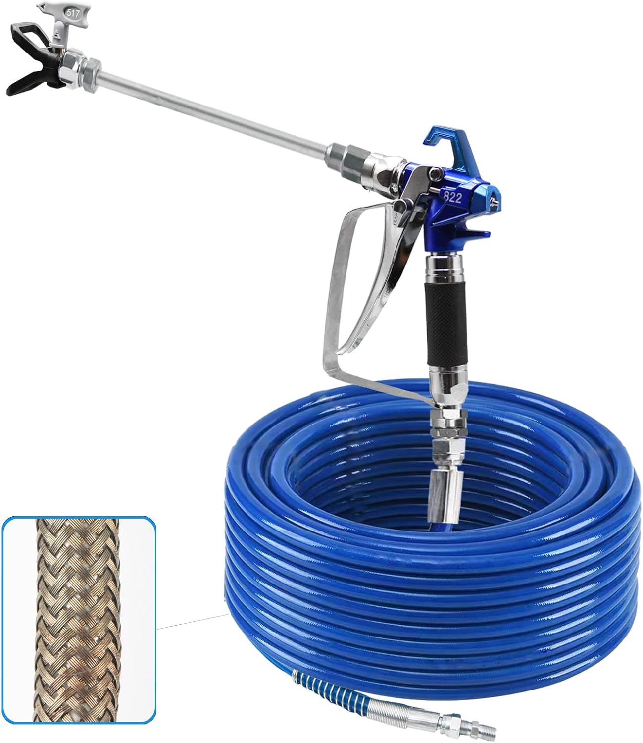 GYLBF Airless Paint Spray Hose Kit, Including 50ft Upgraded Airless Paint Hose, Airless Paint
