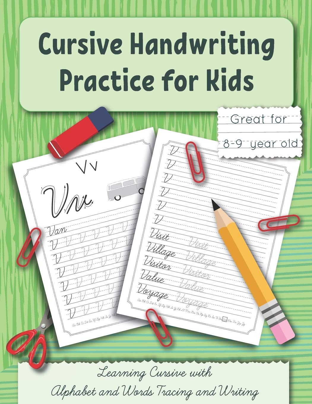 Cursive Handwriting Practice for Kids Learning Cursive with Alphabet