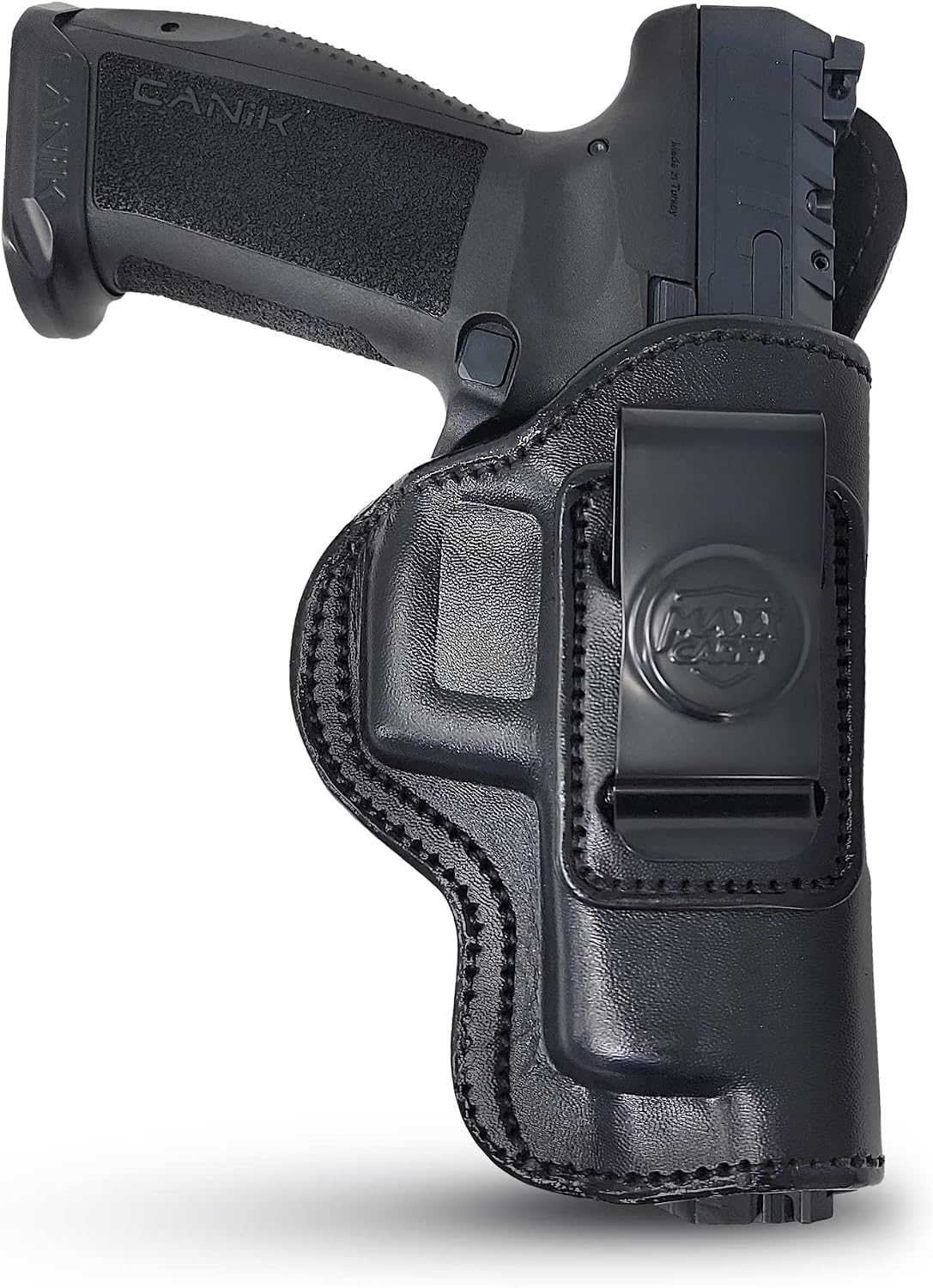 Genuine Leather Iwb Holster for Canik TP9 SFX - Tactical Handgun Iwb Leather Holster Canik TP9 SFX - Comfortable Appendix Everyday Carry - Maxx Carry Holsters