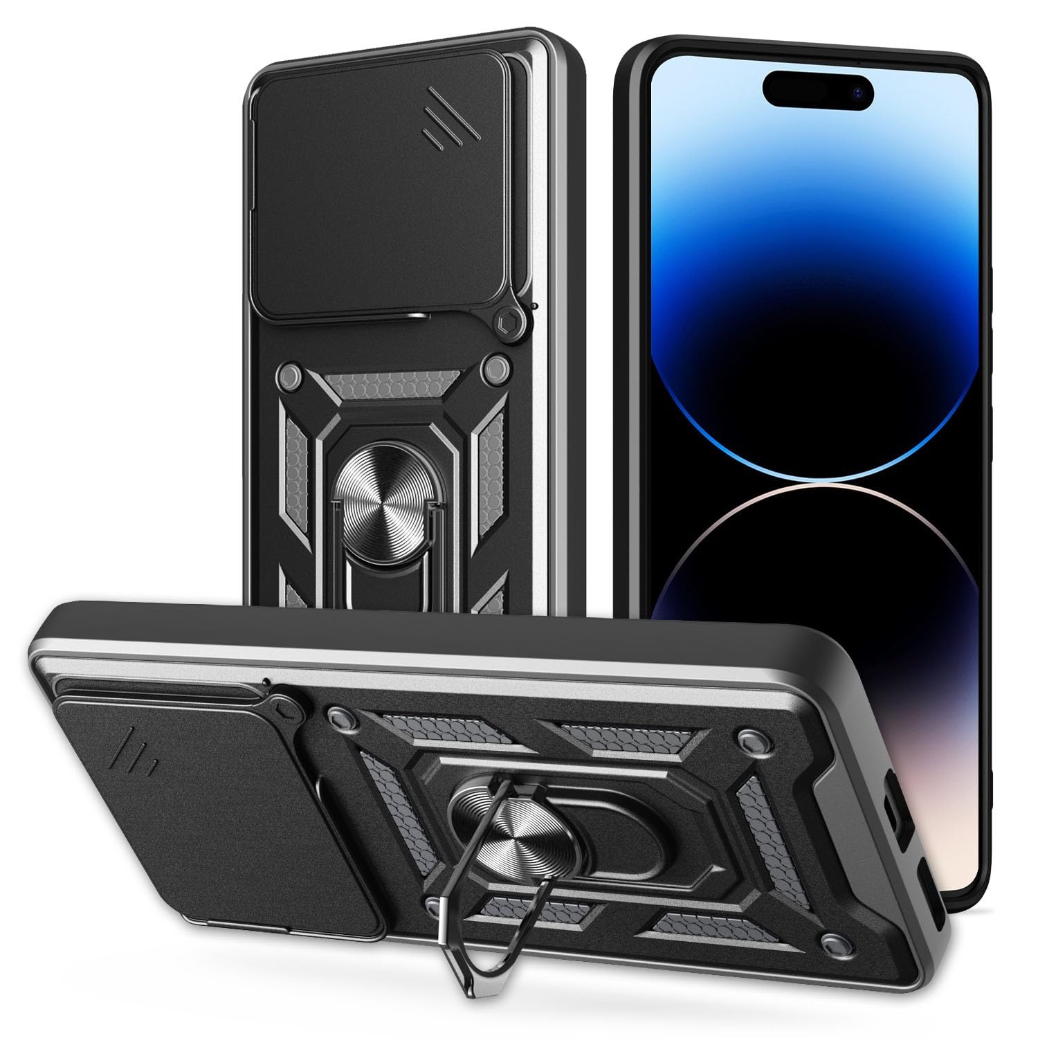 Custodia Xinyunew Per Oneplus 8T Con Portafoglio – 360° In Pelle PU, Supporto Per Film, 2 Slot Carte + Portamonete, Chiusura Magnetica, Nero