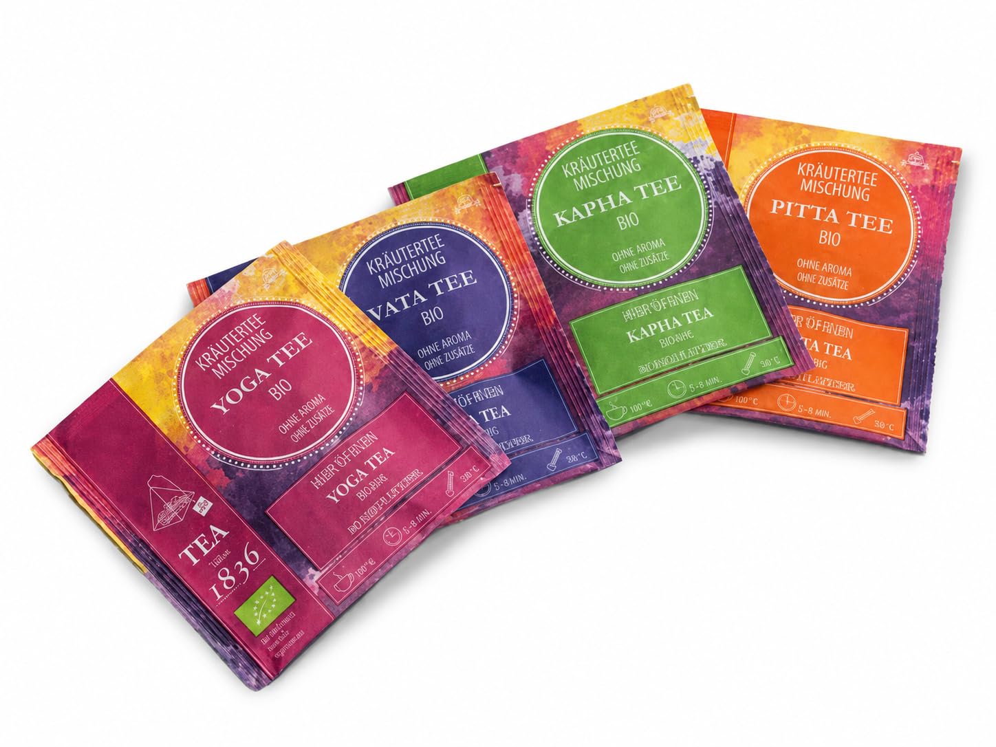 Teemando Bio Pitta – Kräutertee, 50 Pyramidenbeutel, 175 g