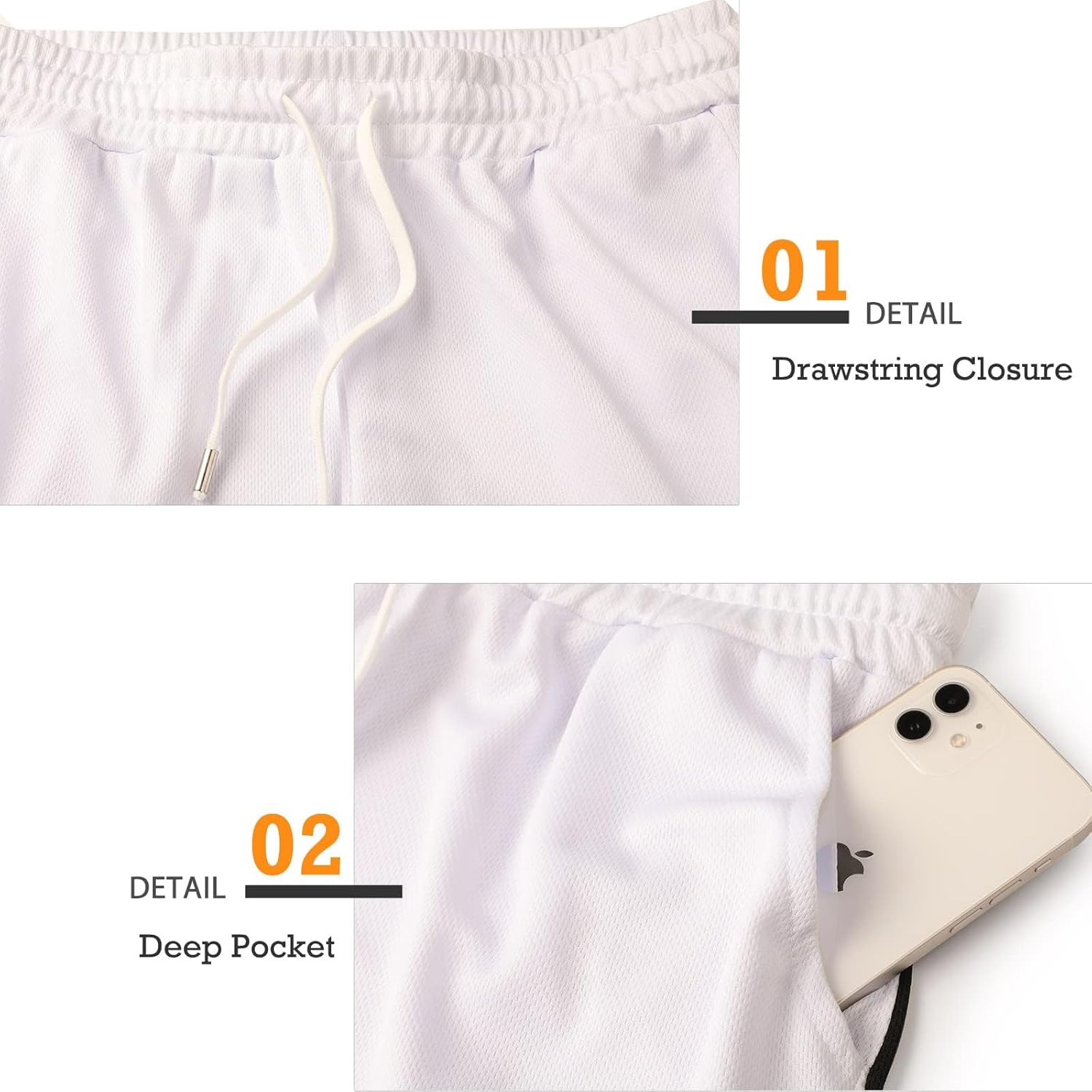 Surenow 3 Pack Mens Running Gym Shorts Quick Dry Workout Lightweight Shorts 3 Inch Breathable Athletic Shorts with Pockets - Image 5