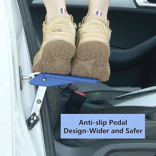 Miniatura 29 de COWVIE Escalón plegable para puerta de auto: Escalón para acceso al techo del vehículo para ambos pies, Escalera para la mayoría de SUV, Camiones