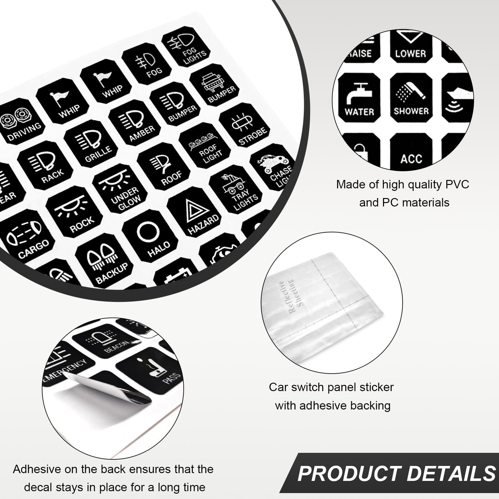 Sticker Rocker Panels Snapklik.com : KVAEY 120 PCS Car Decal Stickers, Graphic Text Auto ...