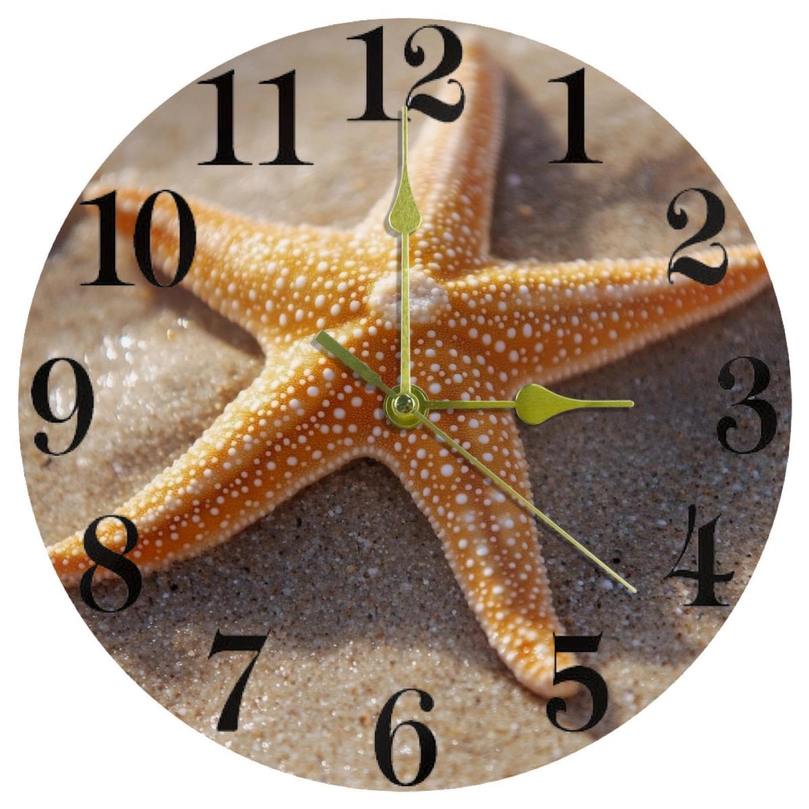 Horloge murale ronde à piles pour rompre le silence stressant
