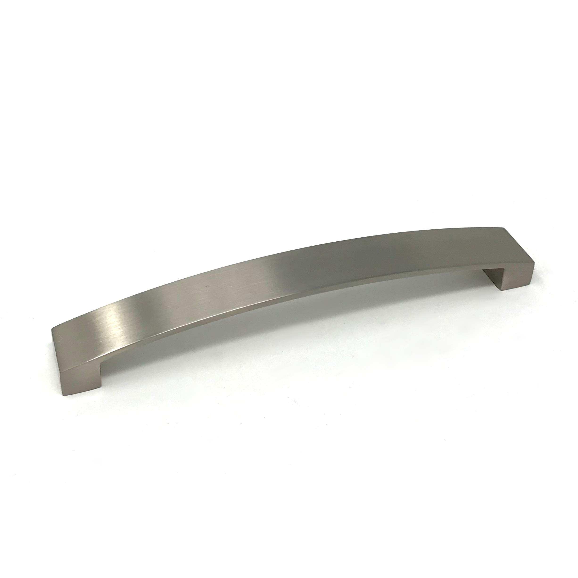 Brushed Nickel Kitchen Cabinet Curved Bow Handle 160mm Bedroom Bathroom Drawer Door Wardrobe Furniture Silver Grey from B&Q