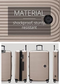 Hauptstadtkoffer Mitte Suitcase Mitte ABS champagne